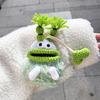 Customizable Wool Car Key Cover with Buckle and Key Pendant