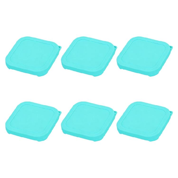 

Soft Stretchable Silicone Lids Dishwasher Microwave Safe Heat Resistant Food Container Cover Replacement Caps темно-синий