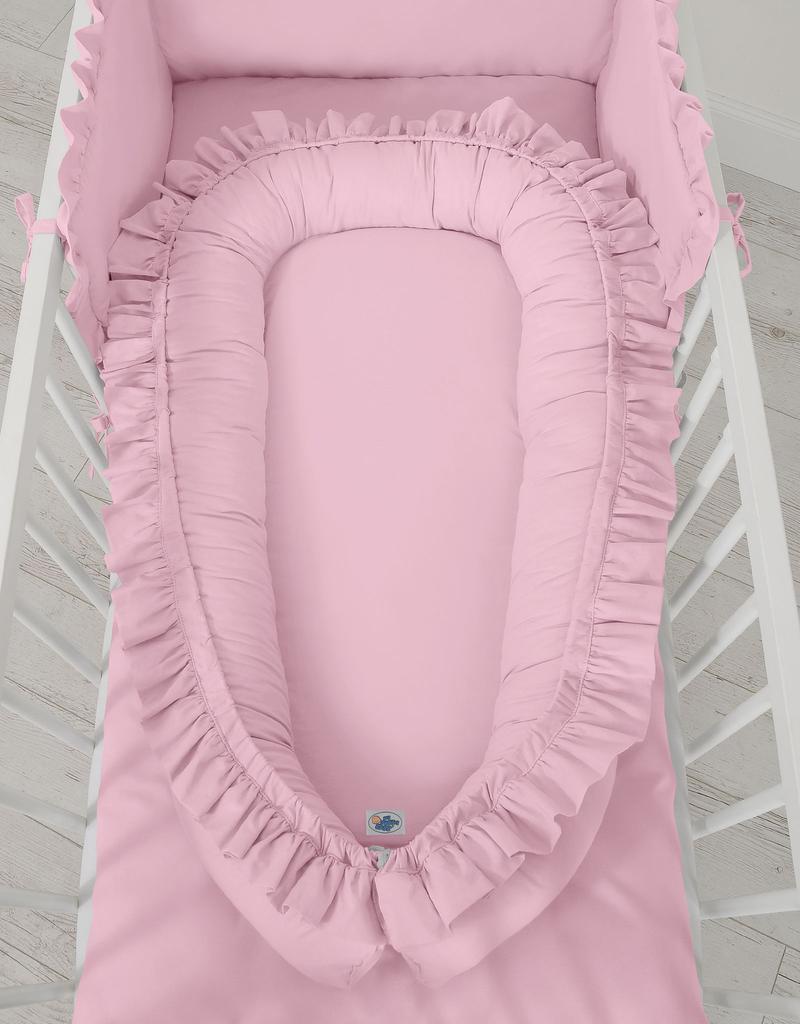 Baby cocoon playpen swaddle Premium with ruffles MY SWEET BABY - pink