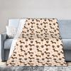 Dachshund Flannel Blankets Dogs Animal Custom Throw Blankets for Bed Sofa Couch 200x150cm Plush Thin Quilt