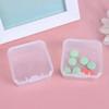 48/6PCS Mini Storage Box Transparent Plastic Jewelry Storage Box Container Portable Earring Ring Earplugs Packaging Storage Case