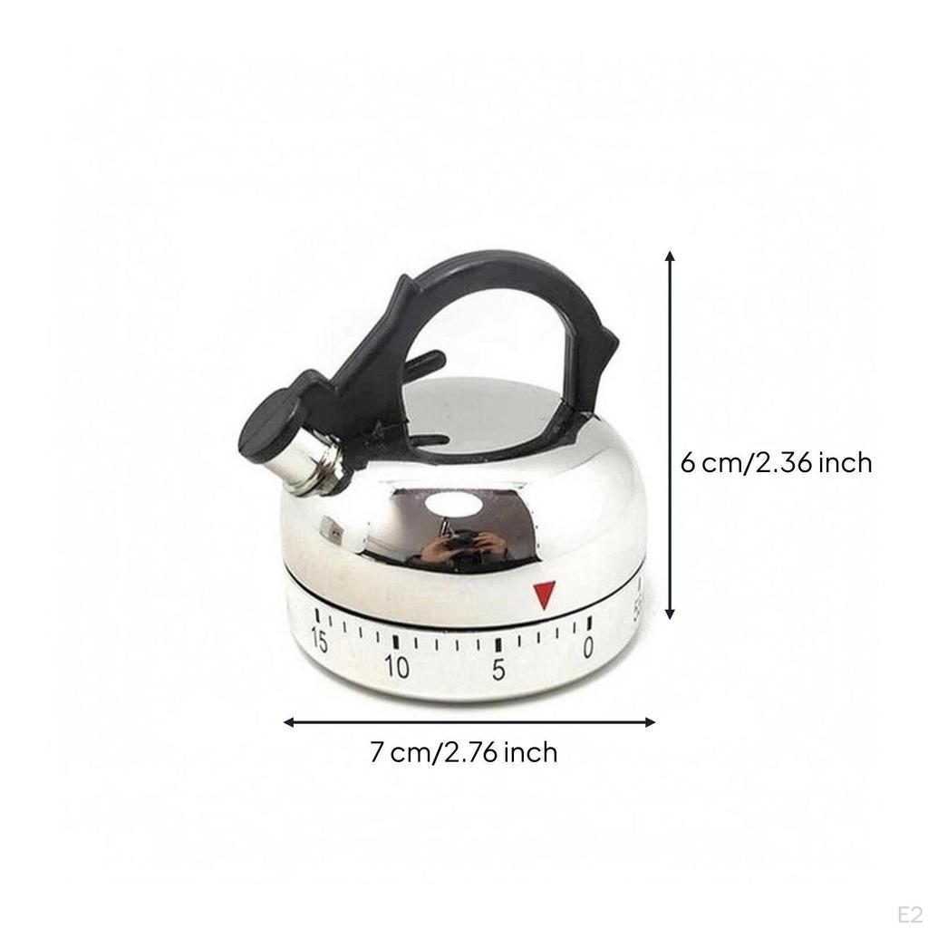 Mechanical Timekeeper Timer Smooth Hard Material Rounded Body Time Tool for
