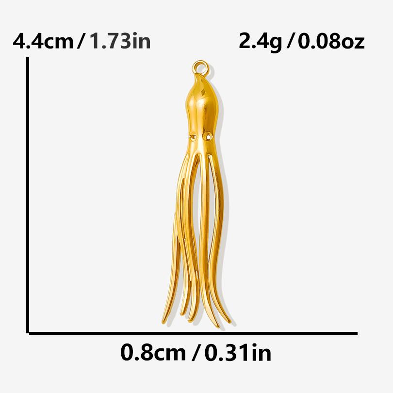 6pcs/Lot Stainless Steel Ocean Animal Charms For Jewelry Making Earring Necklace Starfish Coral Seahorse Pendant DIY Accessories