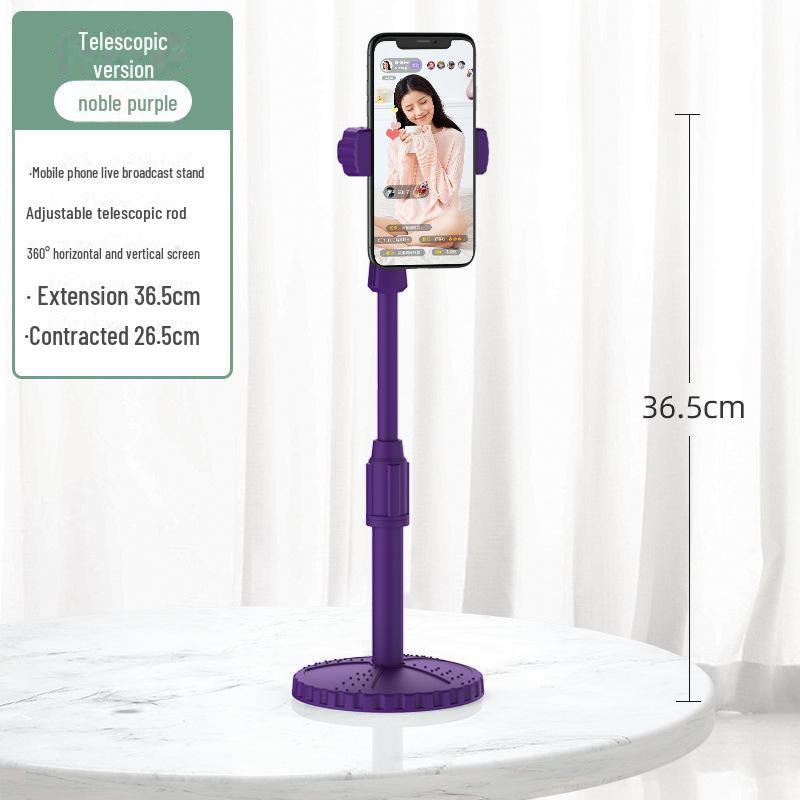 Invisible Mobile Phone Stand: Retractable Desktop Holder for Lazy Live Streaming and Online Classes