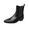 Grape mother short boots women's versatile British style Chelsea elastic boots Korean version Internet celebrity thin boots women's outer wear