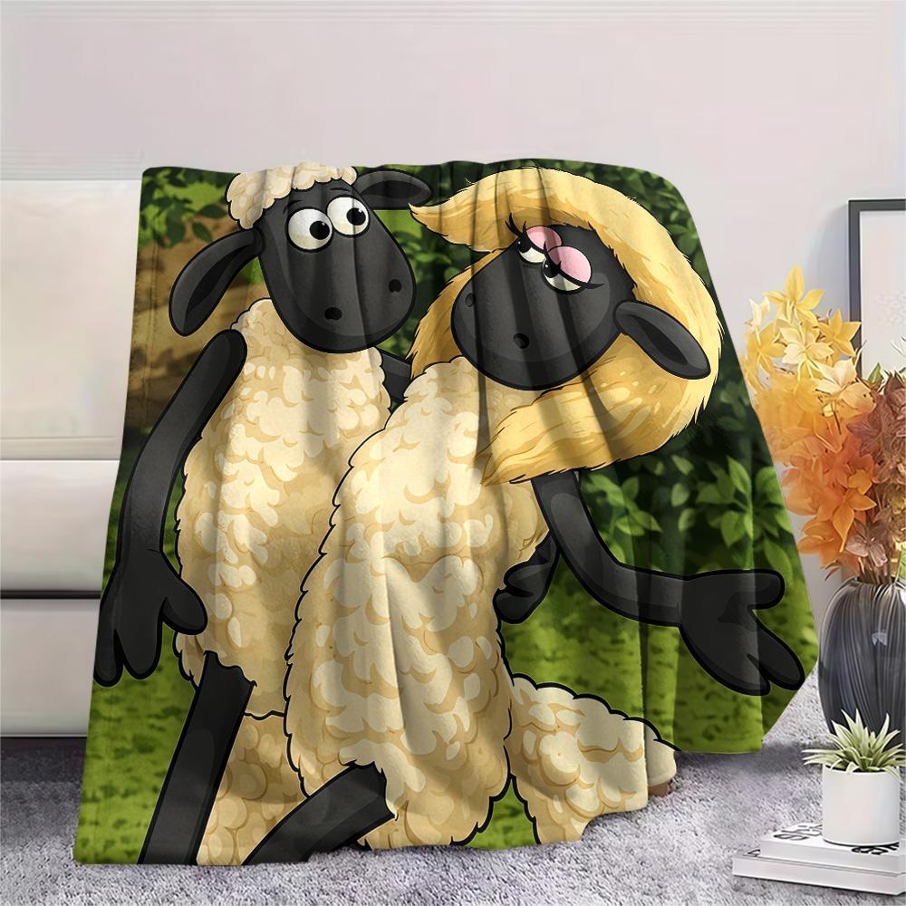 Shaun the Sheep2 Flannel Blanket, High Quality Comfortable for All Seasons, Home Decor, Warmth and Comfort