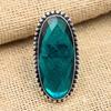 Indicolite Tourmaline Gemstone Handmade Jewelry 925 Sterling Silver Ring For Christmas
