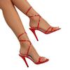 New Sandals Women's Summer Round Head Thin Heel Anklet Buckle High Heel Fashion Sandals