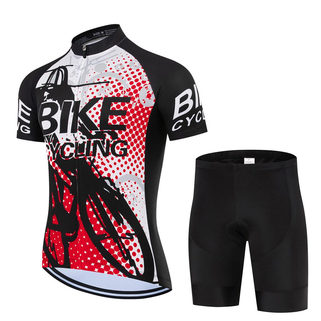 Men Short Sleeve Set Breathable Racing Sport MTB Bicycle Clothes Outdoor Bike Uniform 2026 Summer Breathable Cycling Suit Set