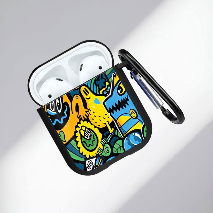 Graffiti Drucke Weiche Kopfhörerhüllen Schutzhülle Für Airpods Pro 1 2 Pro3 Pro2 3 4