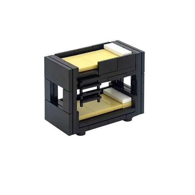 City Furniture Bed Series Creative Bricks TV Kitchen Bedroom Bathroom Parts Basketball Stand DIY Kits Kids Toys Building Blocks