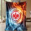Eintracht Frankfurt Football Print Flannel Blanket, Soft Warm Lightweight Throw Blanket for Sofa Bed Camping