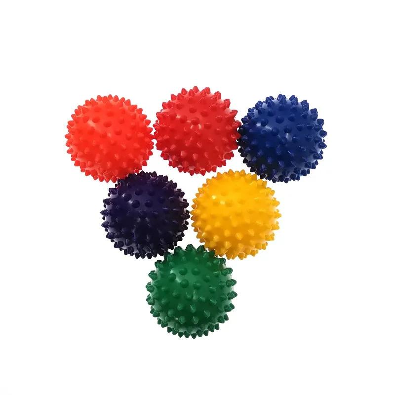 Balle de Massage à Picots 7cm Rouleau Manuel pour le Corps PVC Durable pour Relâchement Myofascial Sport Fitness Soulagement des Points Gâchettes