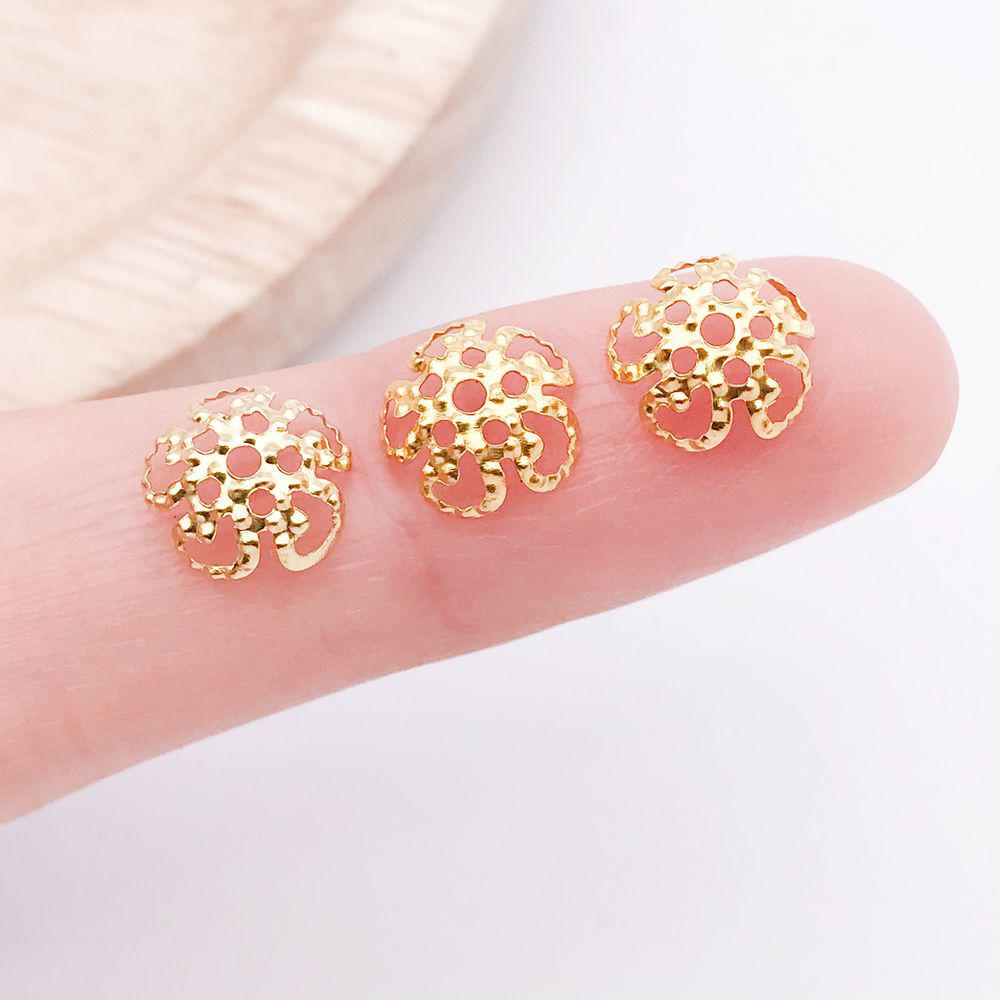 12 Multi-Color Alloy Five-Petal Flower Charm Set for DIY Jewelry