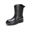 Rain shoes women's new fashion rain boots waterproof and non-slip water shoes lightweight four-season water boots wear-resistant adult