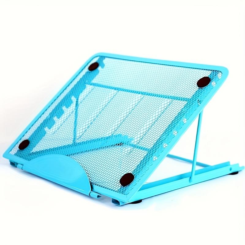 Adjustable Multi-Angle Metal Laptop Folding Stand-Ergonomic 6-Position Portable Flat Base with Non-Slip Surface