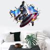 Vibrant 3d Superhero Avengers Wall Stickers Kids Cartoon Room Decor Removable Pvc Wallpaper