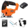 3000PM Cordless Jigsaw Adjustable Woodworking Electric Jig Saw Power Tool with 6000Mah Battery