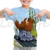 Summer Kids Grizzy And The Lemmings T-Shirts Children Cartoon 3D T Shirts Camiseta Boys Girls Teens Toddler T Shirts Tee Tops
