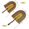 Seaweed Weaving Fan Nordic Hand Woven Africans Elements Fans Portable Sturdy Handheld Straw Fan For Party Wall Decoration