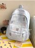Schoolbag1011 summer new schoolbag female junior high school high school students large capacity niche ins backpack Korean version alphabet computer