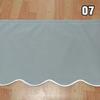 1M Retractable Patio Awning Replacement Fabric Windows Wavy Valance Durable Sunshade Canopy Cloth Waterproof Gray Beige Strips