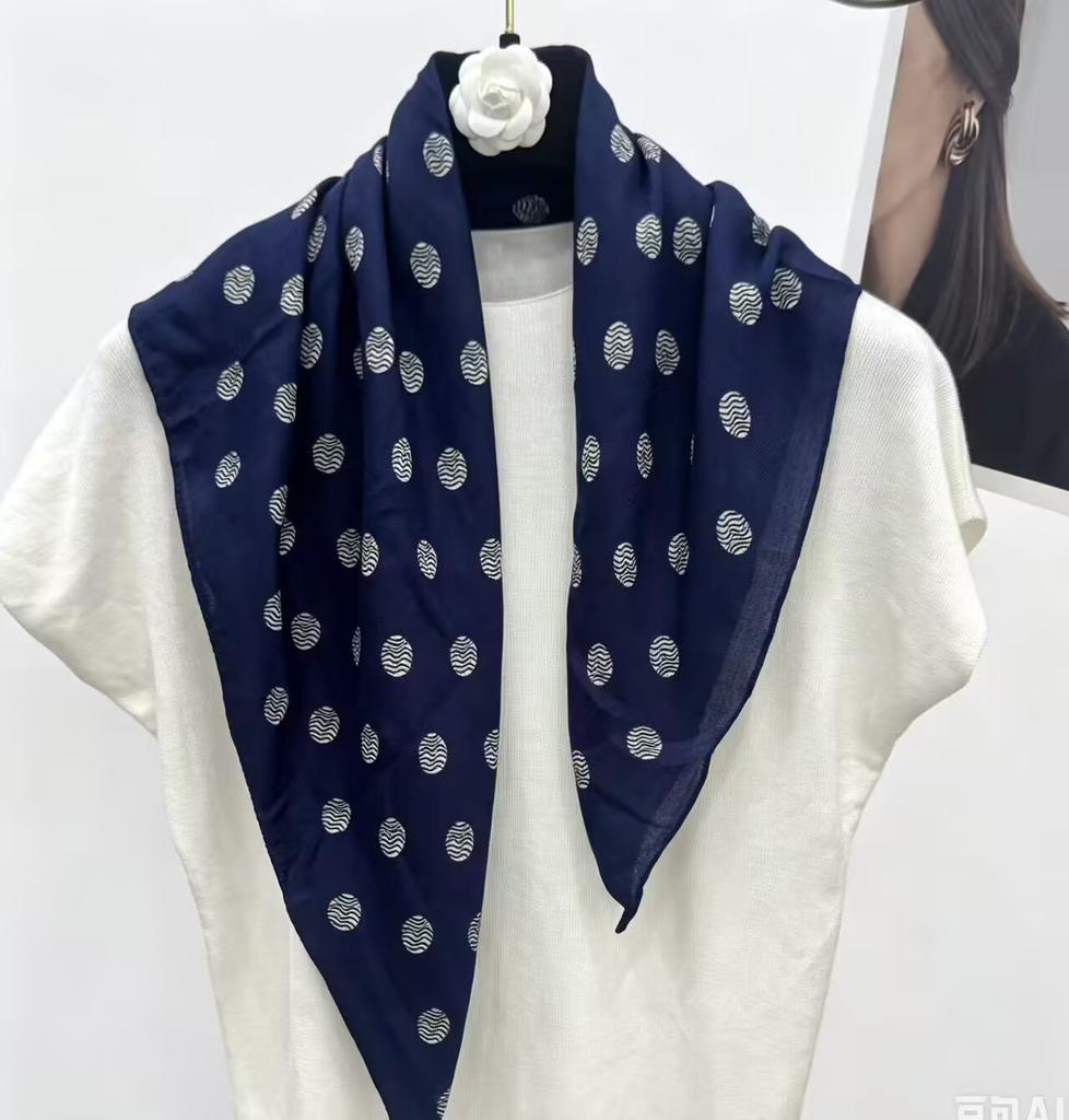 71 silk scarf scarf herringbone pattern waist neck square scarf high-end decorative scarf versatile silk scarf new multi-color