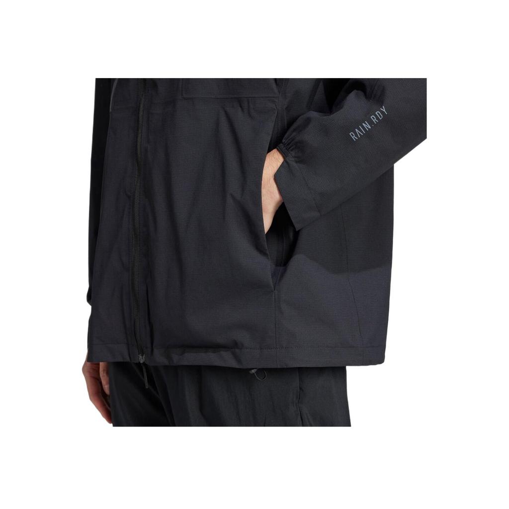 Adidas Rain.Rdy Windproof Loose Comfortable Hooded Long Sleeve Jacket Men Jackets Black JD6665