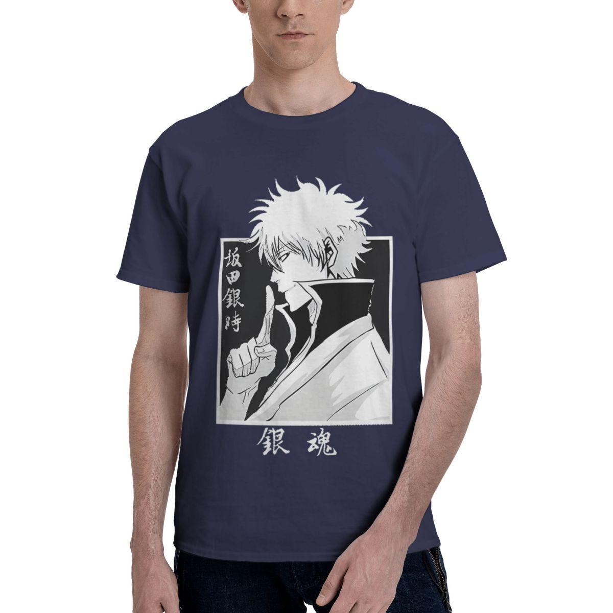 

Gintama Sakata Gintoki 100 Cotton Casual Breathable Confortable Manga Funny TShirt For Men Mens Gifts 4XL