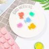 Creative Cute Cat Silicone Summer Ice Block Mold Cartoon Diy Chocolate Biscuit Mold Baking Tool Homemade  Drip Mould Gift