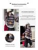 Girls' Striped Knitted Polo Sweater - Autumn/Winter 2025 Fashion Pullover for Kids