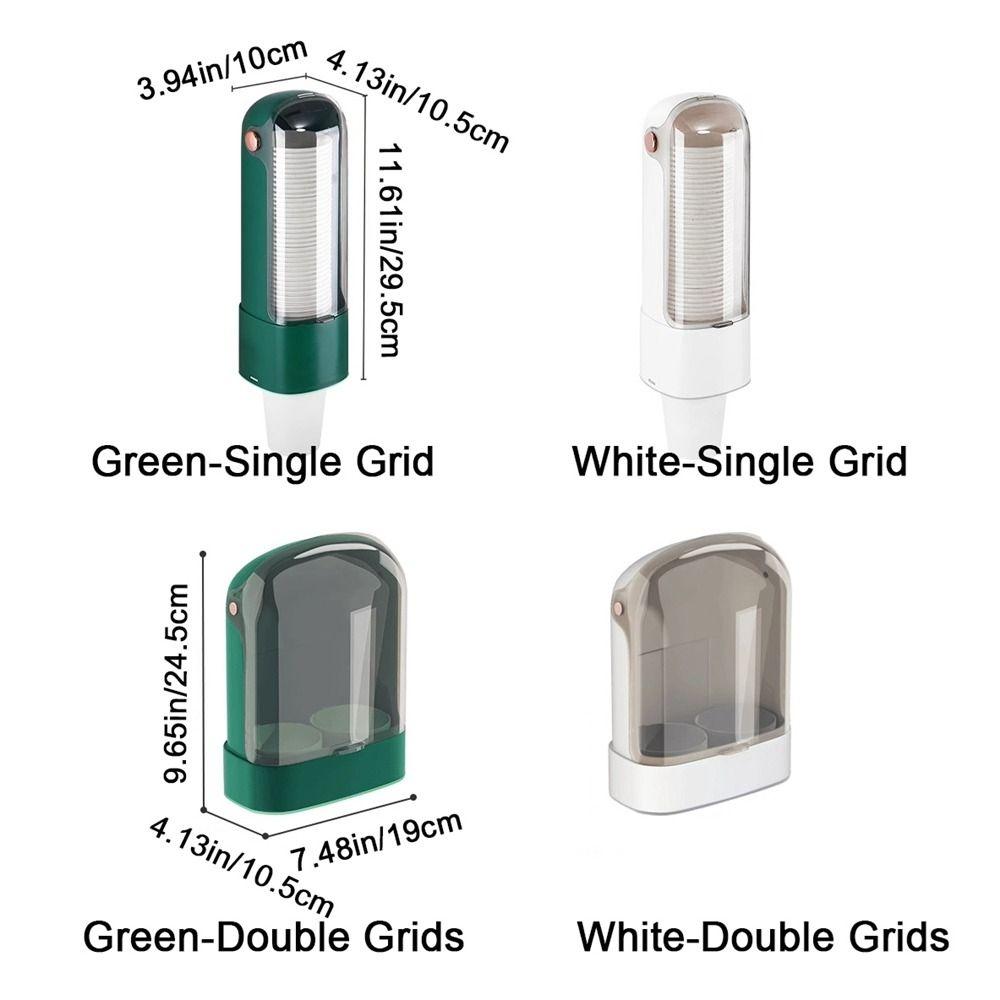 Plastic Visible Cup Extractor Wall Mounted Water Dispenser Disposable Paper Cup Holder Kitchen