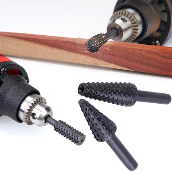 5-teiliges Holzbearbeitungs-Stab-Stab-Rotations-DIY-Werkzeug-Schleifkopf-Drehbohrer-Set