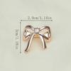 2pcs Alloy Bow Scarf Clip Golden Color Corner Knotting Buckle New Scarf Buckle  Scarf Fixing
