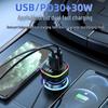 Super Fast Multifunctional Rear Seat Car Charger with PD Multi-Port Cable