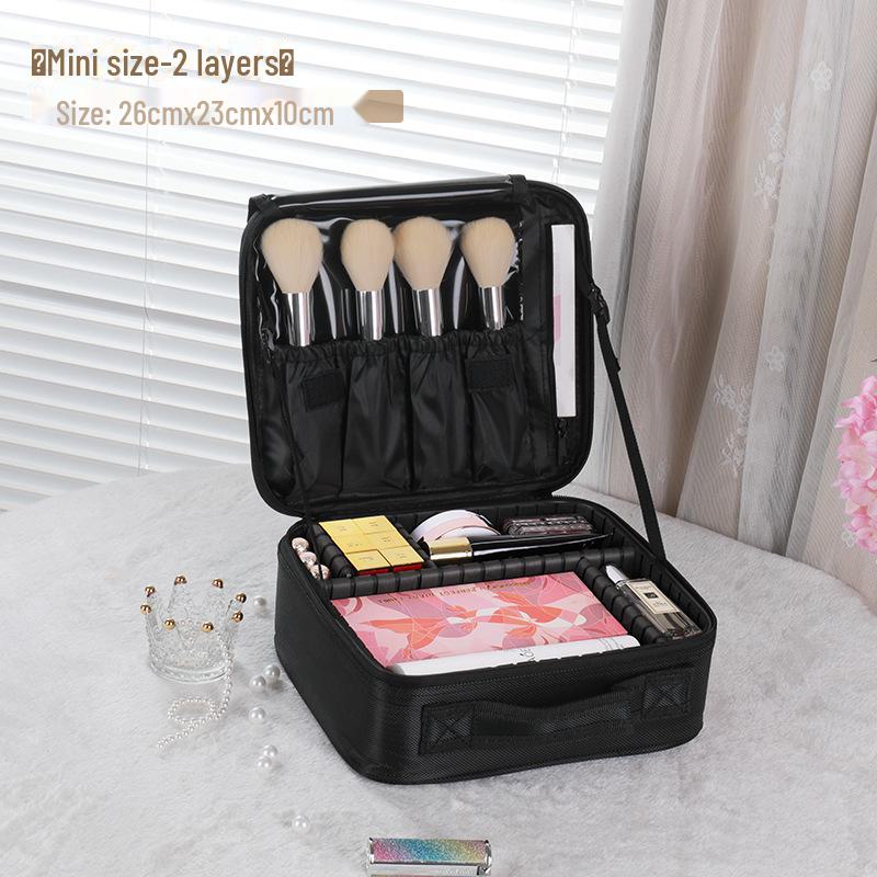 Women's Large-Capacity Portable Cosmetic Bag - Professional Makeup Artist Storage and Tattoo Tool Organizer