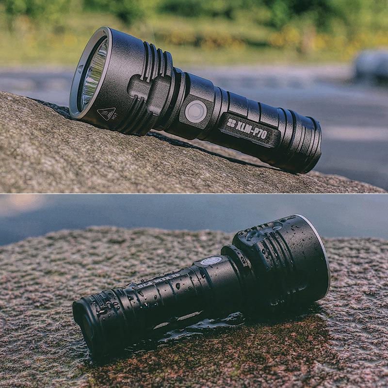 Shenyu P70 Rechargeable Long-Range Flashlight: Super Bright, High-Power, Long-Lasting Searchlight for Outdoor and Home Use.