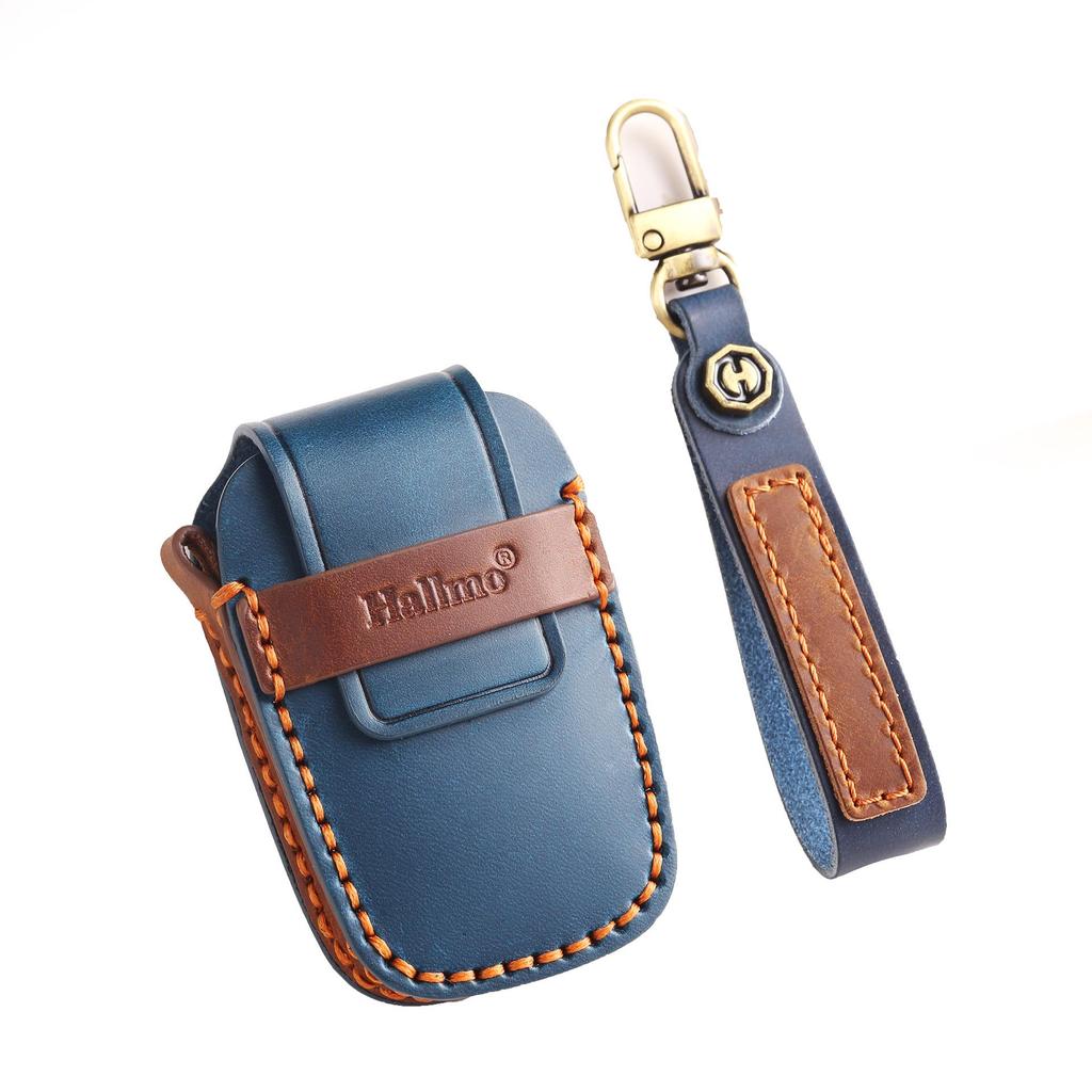 Leather Key Cover for Toyota Sienna, Tundra, Vellfire, and Alphard with Buckle
