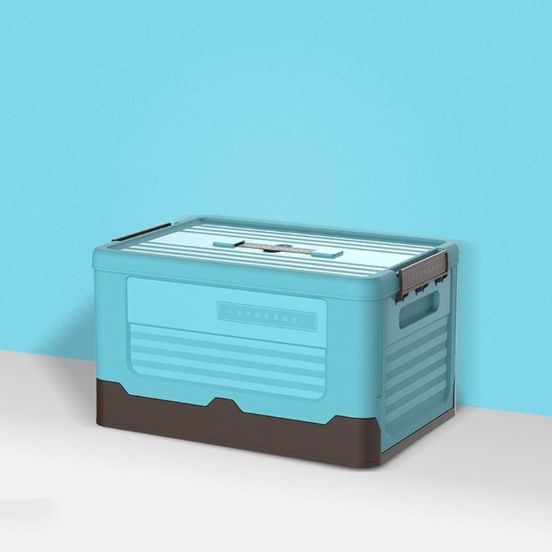 Foldable Storage Bin Plastic Organizer Box for Clothes and Books Convenient Toy Container Dorm Organization Tool