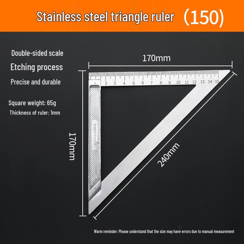 Multifunctional High-Precision Protractor: Angle, Square, Triangle, and Angle Gauge for Woodworking and Industrial Measurement.