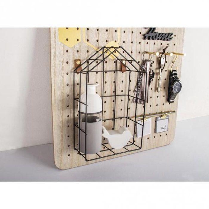 Wire Shelf House 16 X 7 X 25 Cm - Black