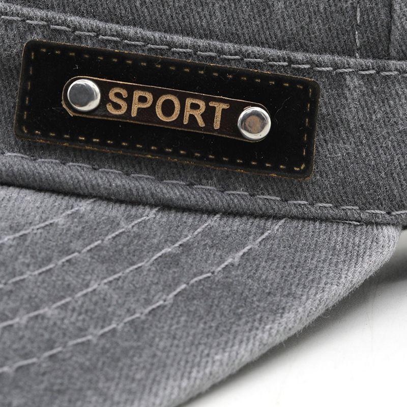 Washed Hat Spring, Summer and Autumn Cotton Flat Cap Outdoor Military Hat Men's Mesh Sun Hat