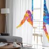 Ball Fußballspieler Tüll Gardinen für Wohnzimmer Dekoration Vorhang für das Zimmer Schlafzimmer Küche Voile Organza Vorhänge
