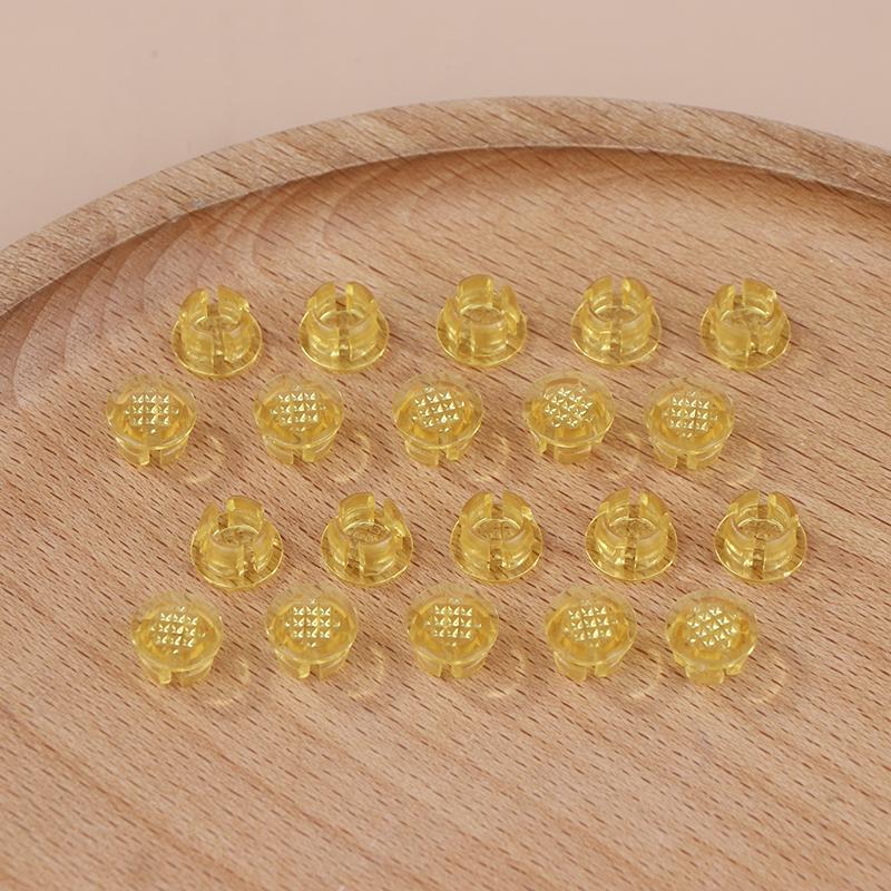 

20 шт. Lc6-7 светодиодный колпачок для направляющей лампы 8 мм абажур светодиодный защитный чехол для направляющей колонны жёлтый