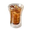 1pcs Double Wall Glass Cup High Borosilicate Heat Resistant Transparent Coffee Cup Cold Brew Tea Cup for Home Use