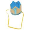 Sky-Blue Crown Hat Birthday Crown for Kids Party Hat Hairband Adorable Birthday Photo Prop Wedding Baby Shower Graduation