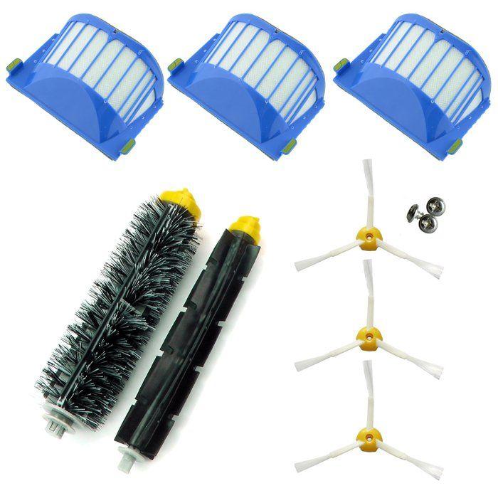Kit de remplacement brosse pour robot aspirateur iRobot Roomba séries 600/610/620/621/630/650/651/655/660/661