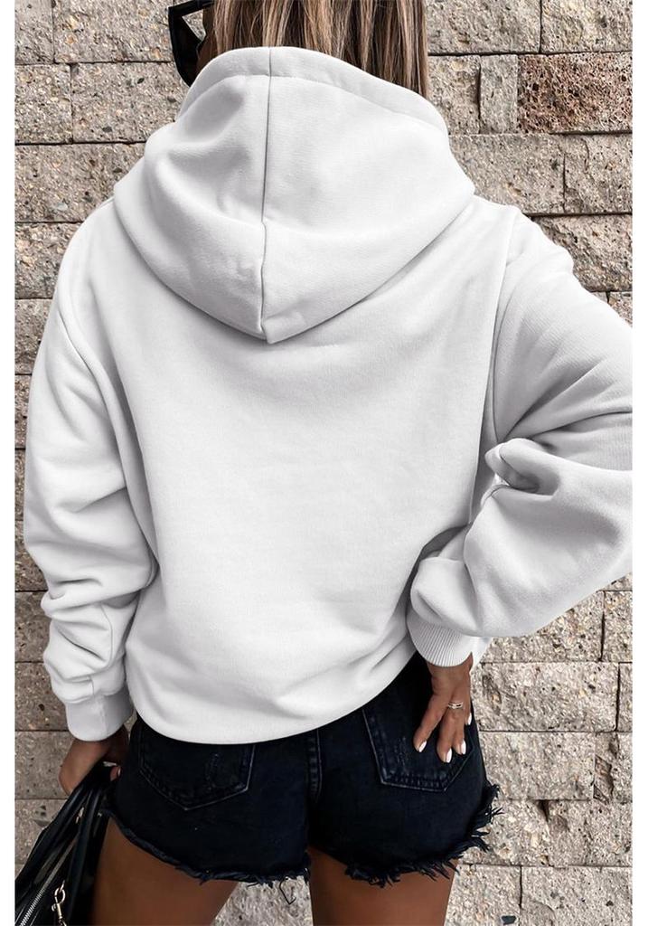 European & American Women's Autumn/Winter Hooded Sweatshirt: Long Sleeve, Loose Fit, Casual Top