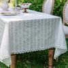 Tablecloth Three-Dimensional Embroidery Light Luxury Table Cover White Lace Table Cloth Rectangular Tablecloths Home Decor
