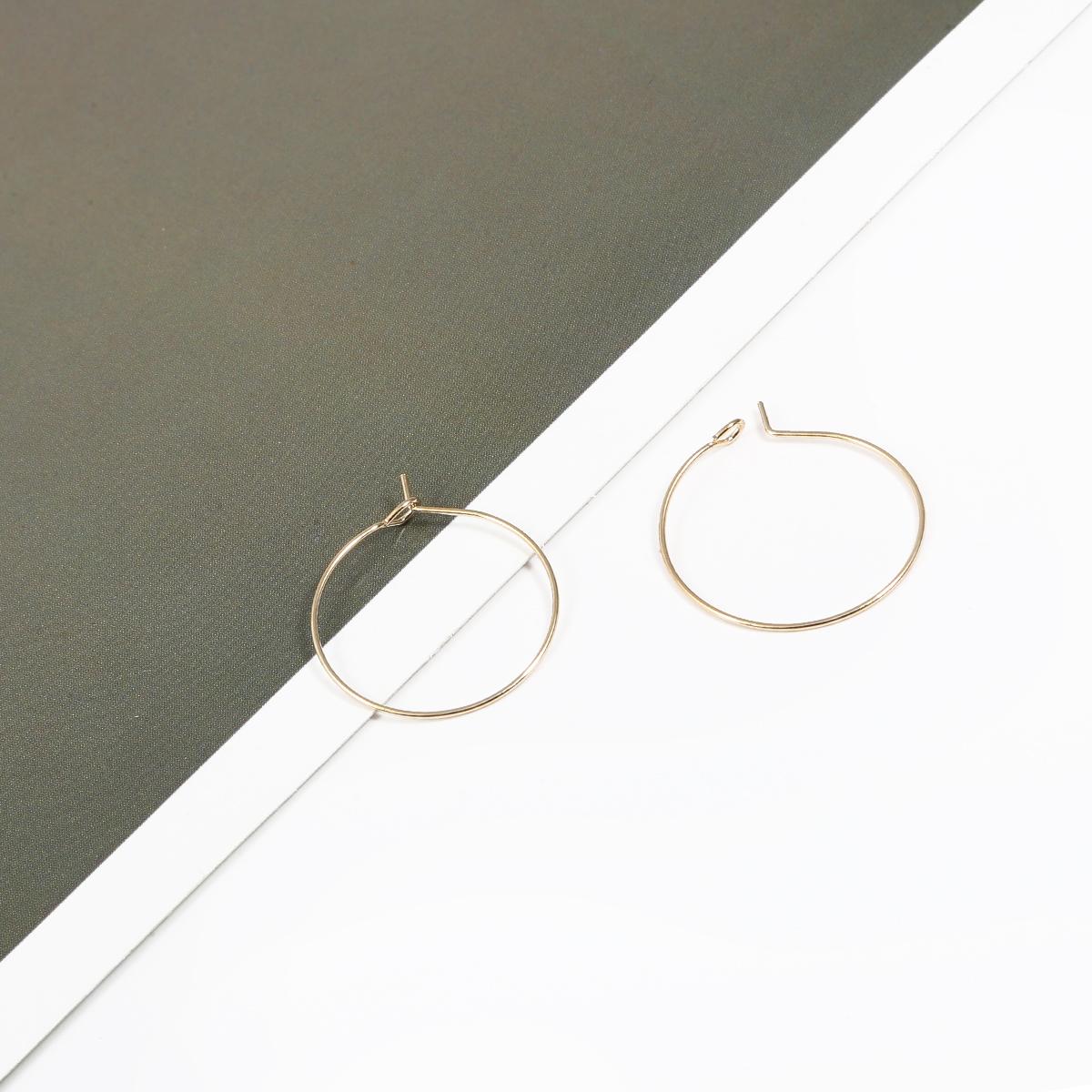 

50 шт. серьги-кольца круглые подвески 20-35 мм для бисера серьги ювелирные изделия серьги «сделай сам» 25mm 50pcs